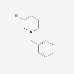 molecular formula C12H16BrN B7887223 1-Benzyl-3-bromopiperidine 
