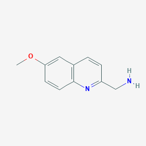 molecular formula C11H12N2O B7887245 (6-Methoxyquinolin-2-YL)methanamine 