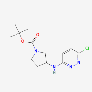 molecular formula C13H19ClN4O2 B7887296 3-(6-Chloro-pyridazin-3-ylamino)-pyrrolidine-1-carboxylic acid tert-butyl ester 