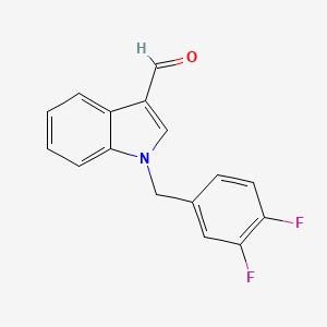 molecular formula C16H11F2NO B7887312 1-(3,4-Difluorobenzyl)indole-3-carbaldehyde 