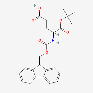 molecular formula C24H27NO6 B7887353 5-tert-Butyl N-((9H-fluoren-9-ylmethoxy)carbonyl)-2-aminoglutarate 