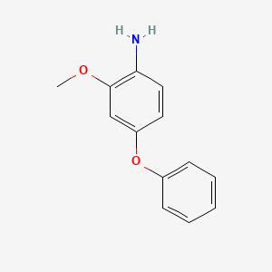 molecular formula C13H13NO2 B7887403 2-Methoxy-4-phenoxy-benzenamine 