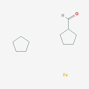 molecular formula C11H20FeO B7887430 Cyclopentane; cyclopentanecarbaldehyde; iron 