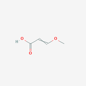 molecular formula C4H6O3 B7887521 3-Methoxyprop-2-enoic acid 