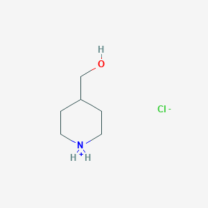 molecular formula C6H14ClNO B7887530 Piperidin-1-ium-4-ylmethanol;chloride 