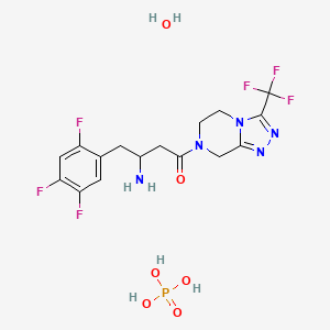 molecular formula C16H20F6N5O6P B7887581 Sitagliptin phosphate hydrate;MK0431; MK 0431; MK-0431 