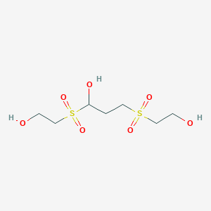 molecular formula C7H16O7S2 B7887593 1,3-Bis(hydroxyethylsulfonyl)propanol 