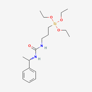 molecular formula C18H32N2O4Si B7887594 Urea,N-(1-phenylethyl)-N'-[3-(triethoxysilyl)propyl]- 