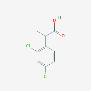molecular formula C10H10Cl2O2 B7887653 2-(2,4-Dichlorophenyl)butanoic acid 