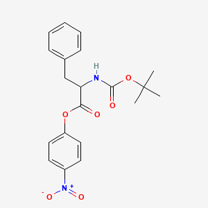 molecular formula C20H22N2O6 B7887669 4-Nitrophenyl 2-(tert-butoxycarbonylamino)-3-phenylpropanoate 