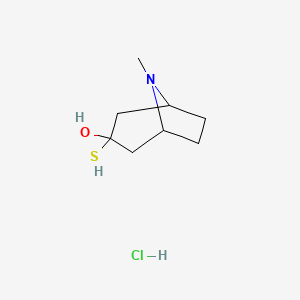 molecular formula C8H16ClNOS B7887826 Tropine-3-thiolhydrochloride 
