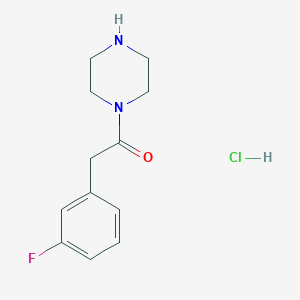 molecular formula C12H16ClFN2O B7887843 1-[(3-Fluorophenyl)acetyl]piperazine hydrochloride 