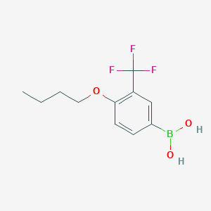 molecular formula C11H14BF3O3 B7887881 4-Butoxy-3-(trifluoromethyl)phenylboronic acid 