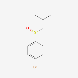 molecular formula C10H13BrOS B7887889 1-Bromo-4-(2-methylpropylsulfinyl)benzene 