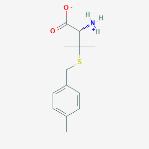 molecular formula C13H19NO2S B7887896 (2S)-2-azaniumyl-3-methyl-3-[(4-methylphenyl)methylsulfanyl]butanoate 