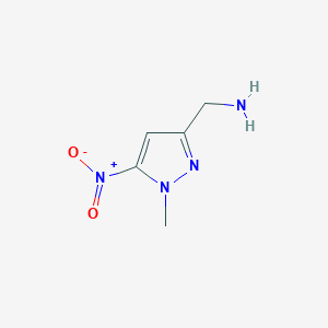 molecular formula C5H8N4O2 B7888009 (1-Methyl-5-nitro-1H-pyrazol-3-yl)methanamine 