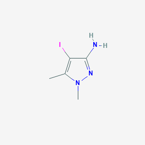 molecular formula C5H8IN3 B7888017 4-Iodo-1,5-dimethyl-1h-pyrazol-3-amine 