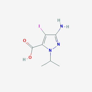3-amino-4-iodo-1-(propan-2-yl)-1H-pyrazole-5-carboxylic acid