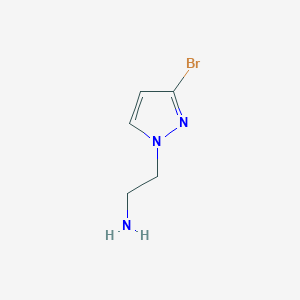 molecular formula C5H8BrN3 B7888105 2-(3-Bromo-1H-pyrazol-1-yl)ethanamine 