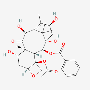[(1S,2S,3R,4S,7R,9S,10S,12S,15S)-4-Acetyloxy-1,9,12,15-tetrahydroxy-10,14,17,17-tetramethyl-11-oxo-6-oxatetracyclo[11.3.1.03,10.04,7]heptadec-13-en-2-yl] benzoate