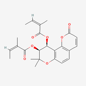 molecular formula C24H26O7 B7888143 (-)-Praeruptorin B CAS No. 73069-26-8