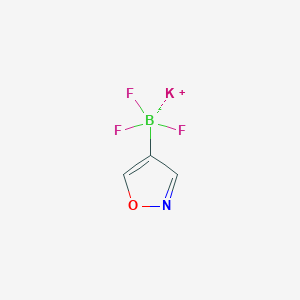 molecular formula C3H2BF3KNO B7888211 Potassium isoxazole-4-trifluoroborate 