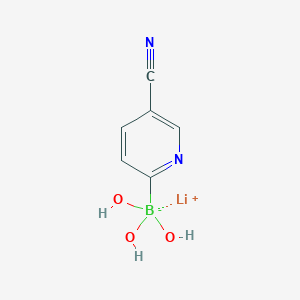 Lithium (5-cyanopyridin-2-YL)trihydroxyborate