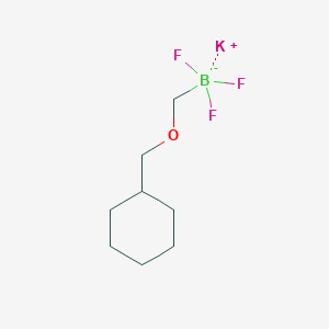 molecular formula C8H15BF3KO B7888247 Potassium cyclohexylmethoxymethyltrifluoroborate 