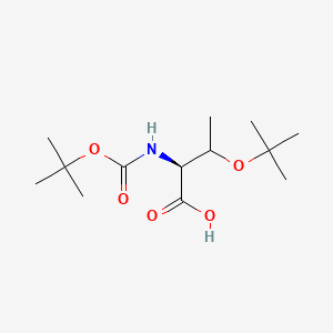 molecular formula C13H25NO5 B7888329 (2S)-3-[(2-methylpropan-2-yl)oxy]-2-[(2-methylpropan-2-yl)oxycarbonylamino]butanoic acid 