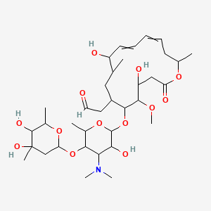 molecular formula C35H59NO13 B7888351 2-[6-[5-(4,5-Dihydroxy-4,6-dimethyloxan-2-yl)oxy-4-(dimethylamino)-3-hydroxy-6-methyloxan-2-yl]oxy-4,10-dihydroxy-5-methoxy-9,16-dimethyl-2-oxo-1-oxacyclohexadeca-11,13-dien-7-yl]acetaldehyde 