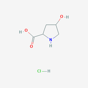 molecular formula C5H10ClNO3 B7888386 4-羟基吡咯烷-2-羧酸盐酸盐 