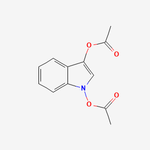 molecular formula C12H11NO4 B7888482 1H-Indole-1,3-diyl diacetate 
