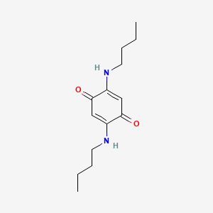 molecular formula C14H22N2O2 B7888518 2,5-Bis(butylamino)cyclohexa-2,5-diene-1,4-dione CAS No. 1520-99-6