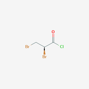 molecular formula C3H3Br2ClO B7888531 (2R)-2,3-dibromopropanoyl chloride 