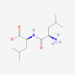 (2S)-2-[[(2R)-2-azaniumyl-4-methylpentanoyl]amino]-4-methylpentanoate