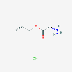 molecular formula C6H12ClNO2 B7888739 [(2S)-1-oxo-1-prop-2-enoxypropan-2-yl]azanium;chloride 