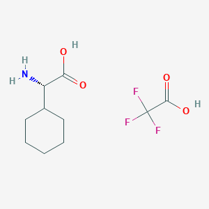 molecular formula C10H16F3NO4 B7888776 L-2-Cyclohexylglycine trifluoroacetate 