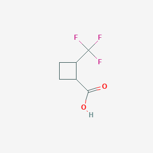 molecular formula C6H7F3O2 B7888825 2-(Trifluoromethyl)cyclobutane-1-carboxylic acid 