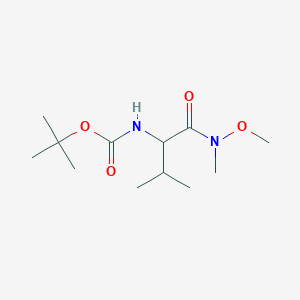 molecular formula C12H24N2O4 B7888838 N-Boc-D-valine N'-methoxy-N'-methylamide CAS No. 293329-55-2