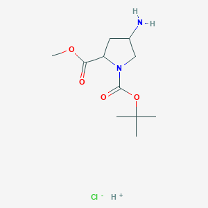 molecular formula C11H21ClN2O4 B7888878 CID 53395098 
