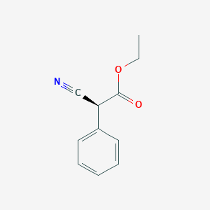 molecular formula C11H11NO2 B7888982 (S)-Cyanophenylacetic acid ethyl ester 
