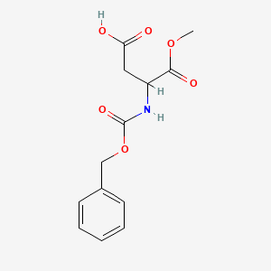 molecular formula C13H15NO6 B7889002 3-{[(Benzyloxy)carbonyl]amino}-4-methoxy-4-oxobutanoic acid 