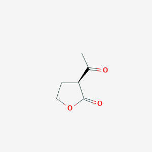 molecular formula C6H8O3 B7889064 (3S)-3-ethanoyloxolan-2-one 