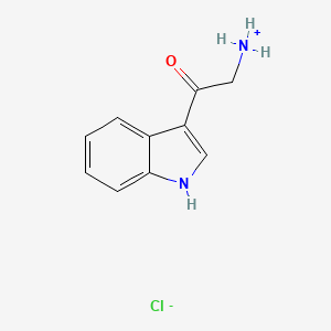 [2-(1H-indol-3-yl)-2-oxoethyl]azanium;chloride