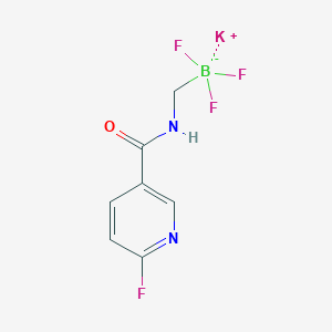 molecular formula C7H6BF4KN2O B7889162 Potassium (6-fluoronicotinamido)methyltrifluoroborate 