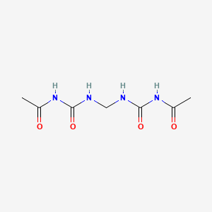 molecular formula C7H12N4O4 B7889270 3-Acetyl-1-{[(acetylcarbamoyl)amino]methyl}urea CAS No. 823816-56-4