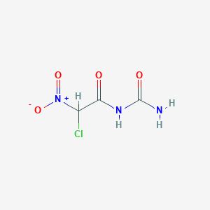 molecular formula C3H4ClN3O4 B7889346 (2-Chloro-2-nitroacetyl)urea 