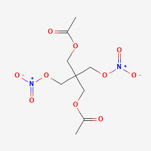 molecular formula C9H14N2O10 B7889367 3-(Acetyloxy)-2,2-bis[(nitrooxy)methyl]propyl acetate 