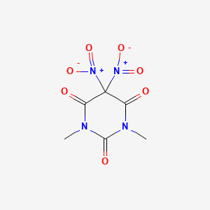 molecular formula C6H6N4O7 B7889394 1,3-Dimethyl-5,5-dinitro-1,3-diazinane-2,4,6-trione 