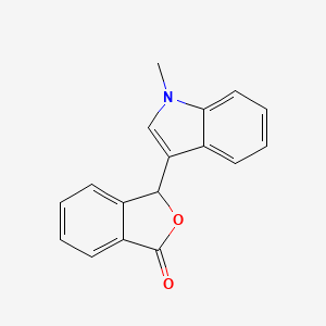 molecular formula C17H13NO2 B7889405 3-(1-Methyl-1H-indol-3-yl)isobenzofuran-1(3H)-one CAS No. 6308-55-0